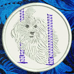 Maltese Agility #3 - 3" Small Embroidery Patch