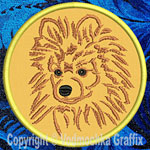 Pomeranian Portrait #3 - 3" Small Embroidery Patch