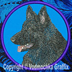 Shiloh Shepherd HD Profile #3 - 4" Medium Embroidery Patch