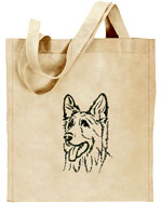 Shiloh Shepherd Portrait #1 Embroidered Tote Bag #1