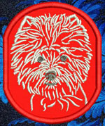 West Highland White Terrier Portrait #1 - 3" Small Emb. Patch