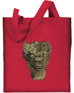 Bison HD Portrait #1 Embroidered Tote Bag#1