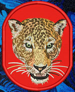 Jaguar HD Portrait #1 10" Double Extra Large Embroidery Patch