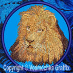 Lion HD Portrait #1 10" Double Extra Embroidery Patch