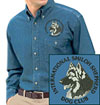 ISSDC Logo #1 Embroidered Men's Denim Shirt