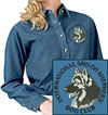 ISSDC Logo #1 - Embroidered Women's Denim Shirt