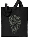 Bison Portrait #1 Buffalo Embroidered Tote Bag #1