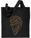 Bison Portrait #3 - Wild Buffalo - Embroidered Tote Bag #1