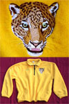 Jaguar High Definition Portrait #1 Embroidered Fleece Pullover