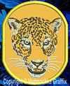 Jaguar Portrait #1 - 3" Small Embroidery Patch