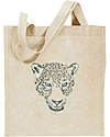 Jaguar Portrait #1 Embroidered Tote Bag #1