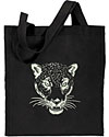 Jaguar Portrait #1 Embroidered Tote Bag #1