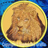 Lion HD Portrait #1 10" Double Extra Embroidery Patch