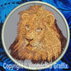 Lion HD Portrait #1 - 6" Large Embroidery Patch