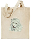 Lion HD Portrait #2 - White Lion Embroidered Tote Bag #1