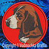 Beagle Embroidered Patch for Beagle Lovers - Click to Enlarge
