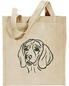 Beagle Embroidered Tote Bag for Beagle Lovers - Click to Enlarge