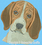 Beagle Portrait - Vodmochka Embroidery Design Picture - Click to Enlarge