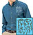 Border Collie Embroidered Mens Denim Shirt - Click for More Information