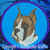 Boxer Embroidery Patch - Blue
