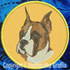Boxer Embroidered Patch for Boxer Lovers - Click to Enlarge