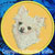 Chihuahua Embroidery Patch - Gold