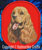 Cocker Spaniel Embroidery Patch - Red