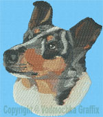 Smooth Collie Portrait BT4433 - Balboa Embroidery Design Picture - Click to Enlarge