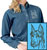 Doberman Embroidered Ladies Denim Shirt - Click for More Information