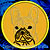 Black Mask Colored French Bulldog Portrait #1B Embroidery Patch - Gold