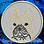 Black Mask Colored French Bulldog Portrait #1B Embroidery Patch - Grey