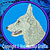 White German Shepherd Embroidery Patch - Click for More Information
