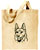 German Shepherd Embroidered Tote Bag #1 - Click for More Information
