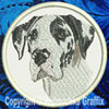 Great Dane BT3109 Embroidered Patch for Great Dane Lovers - Click to Enlarge