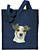Jack Russell Terrier High Definition Portrait #1 Embroidered Tote Bag #1 - Navy