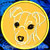 Jack Russell Terrier Portrait #2 Embroidery Patch - Gold