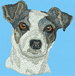 Jack Russell Terrier Portrait HD3 - Hign Definition Embroidery Design Picture by Vodmochka - Click to Enlarge