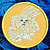 Maltese Agility #1 Embroidery Patch - Gold