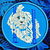 Maltese Agility #3 Embroidery Patch - Blue