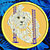 Maltese Agility #3 Embroidery Patch - Gold