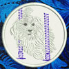 Maltese Agility #3 Embroidered Patch for Maltese Lovers - Click to Enlarge