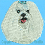 Maltese Agility #6 - Vodmochka Embroidery Design Picture - Click to Enlarge