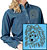  Black Pomeranian Embroidered Ladies Denim Shirt - Click for More Information
