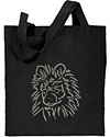 Black Pomeranian Embroidered Tote Bag for Pomeranian Lovers - Click to Enlarge