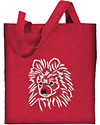 White Pomeranian Embroidered Tote Bag for Pomeranian Lovers - Click to Enlarge