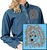 Brown Pomeranian Embroidered Ladies Denim Shirt - Click for More Information
