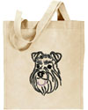 Schnauzer Embroidered Tote Bag for Schnauzer Lovers - Click to Enlarge