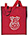Schnauzer Portrait Embroidered Tote Bag #1 - Red