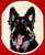 Shiloh Shepherd Embroidery Patch - Gold