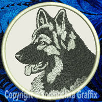 Shiloh Shepherd Portrait Embroidery Patch - Click for More Information